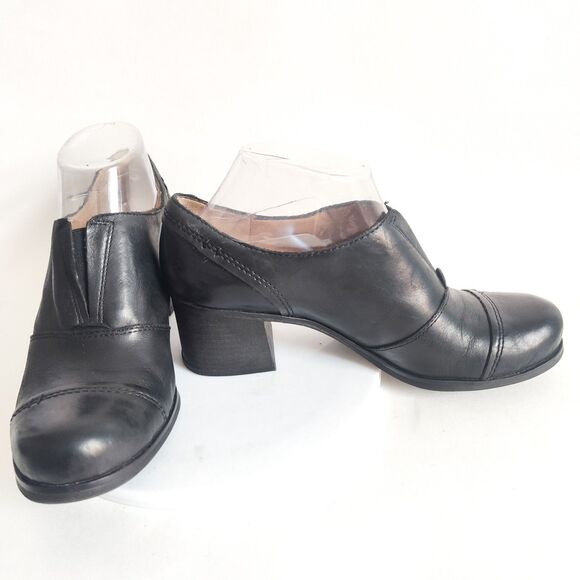 Naturalizer Renee Block Heel Bootie Black Leather N5 Comfort Size 7.5 M Shooties - Picture 5 of 10